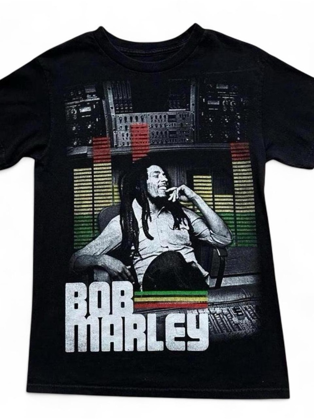 Bob Marley Graphic Black Men's T-Shirt small